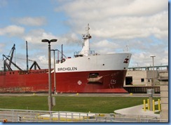 4985 Michigan - Sault Sainte Marie, MI -  St Marys River - Soo Locks Boat Tours - Canadian freighter Birchglen in Poe Lock as we exit the MacArthur Lock