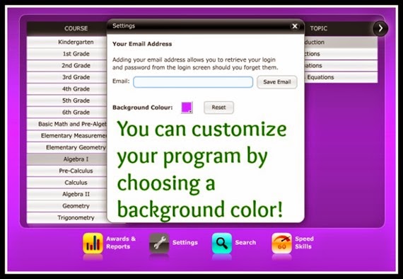 CTC Math has customizable backgrounds! CTC Math has customizable backgrounds!
