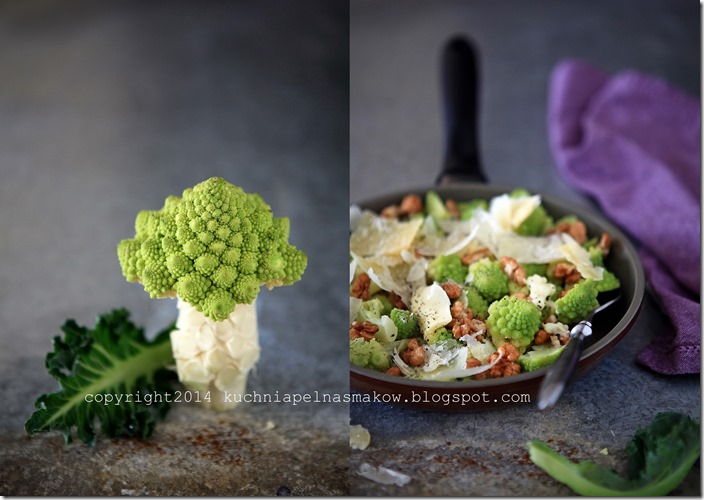 Kalafior romanesco z orzechami włoskimi i parmezanem2