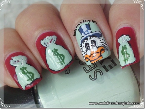 uncle scrooge nail art 5