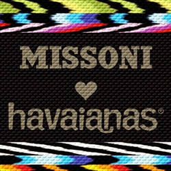 Nova coleção Havaianas e Missoni chega às lojas em junho. Nova coleção Havaianas e Missoni chega às lojas em junho.