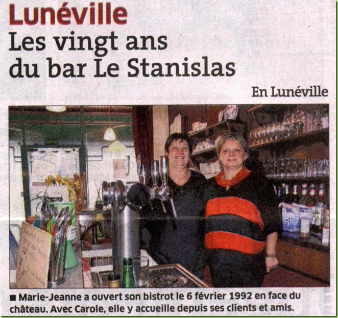 ER édition de Lunéville du 24 janvier 2012 page de garde