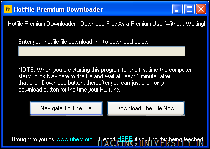 Hotfile Premium Link Generator 2011 Download