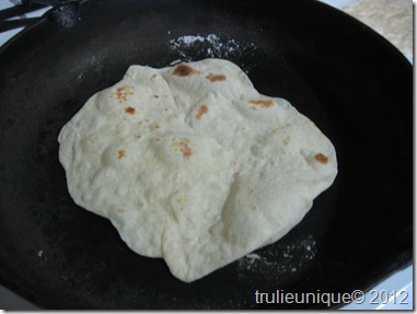 completed tortilla