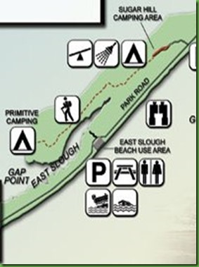 map with campground
