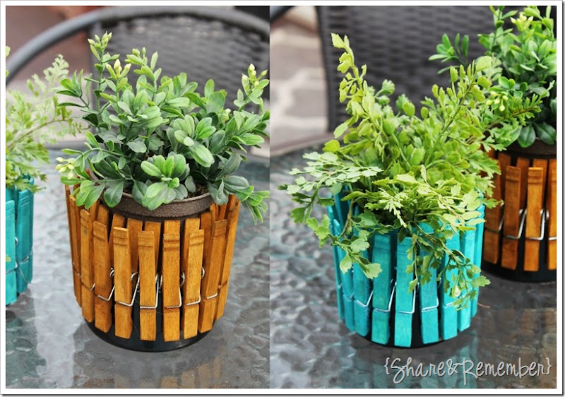 Clothespin Planters