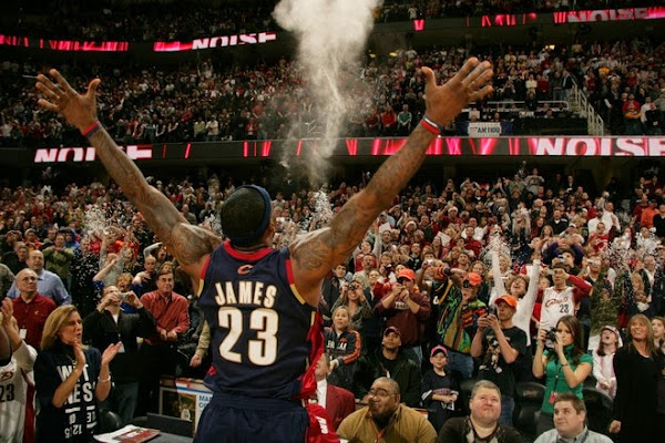 The Chalk is Back LeBron to Bring Back Pregame Powder Toss