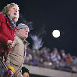 Cheering under the full moon.