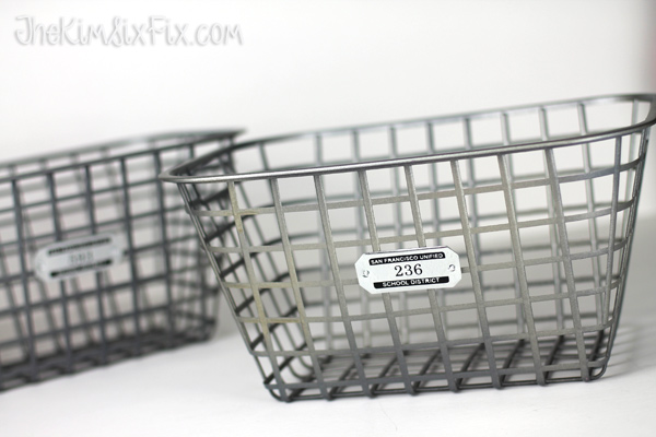 Zinc metal baskets