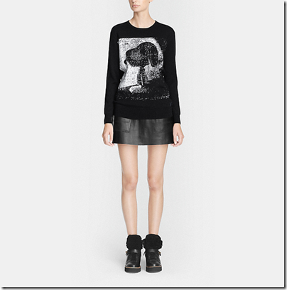 COACH X Peanuts snoopy sweater - USD 495 - black white 02