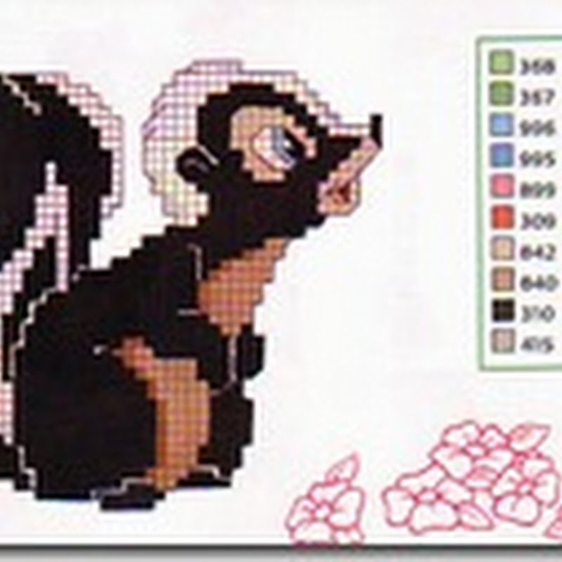 punto de cruz de bambi