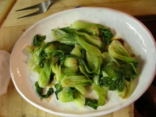 Steam bok choy with sliced ginger and douse with oyster sauce too. Man I love this vegetable.