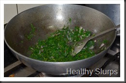 Add chopped dill leaves