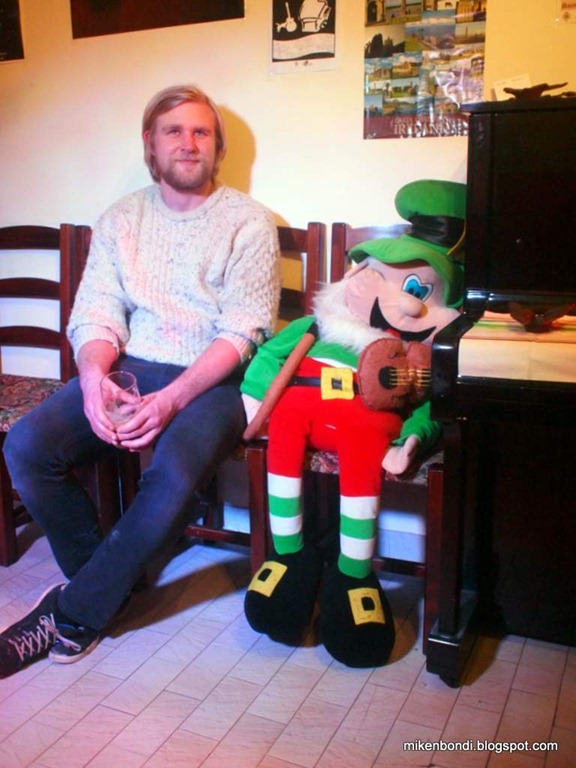 Gustav in the leprechaun corner