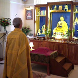 Rigma leads the meditation