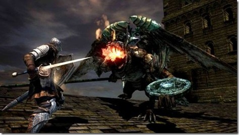 dark souls boss fight dragon 01
