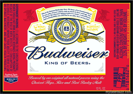 Budweiser Red Bottom Glass Budweiser Red Bottom Glass
