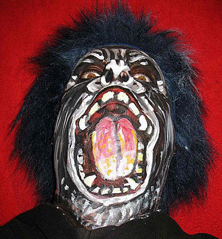 Self-Portraits Face Paintings by James Kuhn