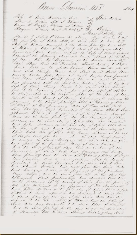 John A. Irwin and Catherine Irwin sued Dec Term 1855_0002