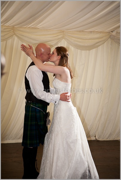 bridal dance in marquee wedding scotland