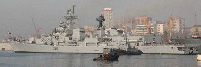 Delhi Class Destroyer INS Mysore [D60] of the Indian Navy