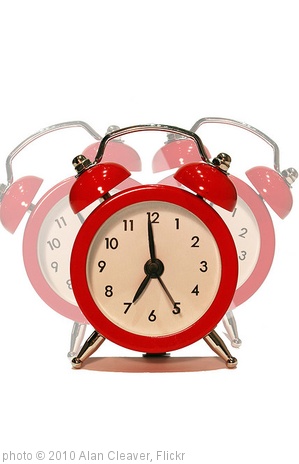 'Alarm Clock 2' photo (c) 2010, Alan Cleaver - license: http://creativecommons.org/licenses/by/2.0/