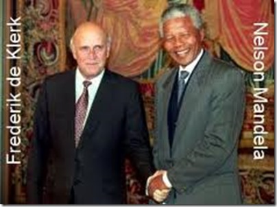 Mandela e De Klerk