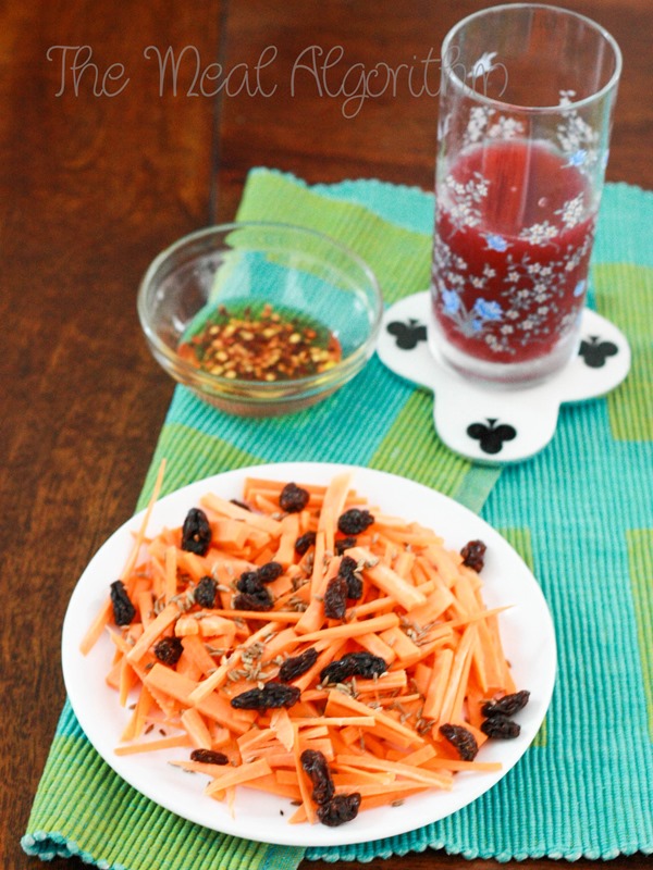 Carrots with Honey & Chilli dressing