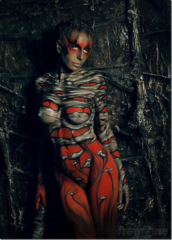 S L O T H Художник: Евгений Фрион (EVGENY FREEONE) боди арт Body Art Художник: Евгений Фрион (EVGENY FREEONE) боди арт Body Art