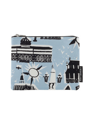 Kamppi.  The illustration on this zip top pouch is of Helsinki circa 1952.  So cute.