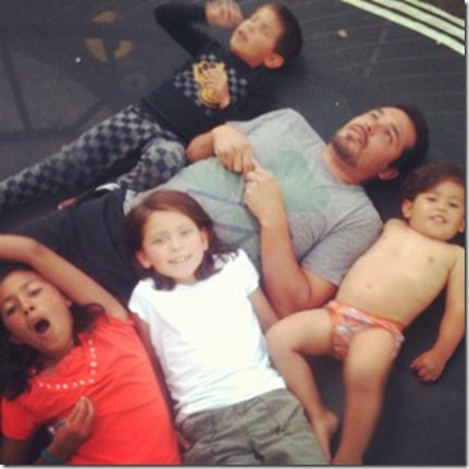 outdoor rosary with the littles 8.22.12