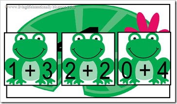 Frog Addition on Summation Lilypad Frog Addition on Summation Lilypad