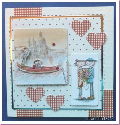 Docrafts Tulip Range Engagement Card Venice 