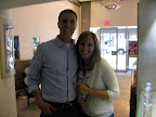 The happy couple in the beautiful Kwiat store.