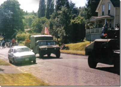 20 1984-1996 AM General M1037 HMMWV in the Rainier Days in the Park Parade on July 13, 1996
