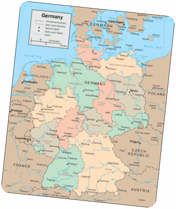 Old Germany Map