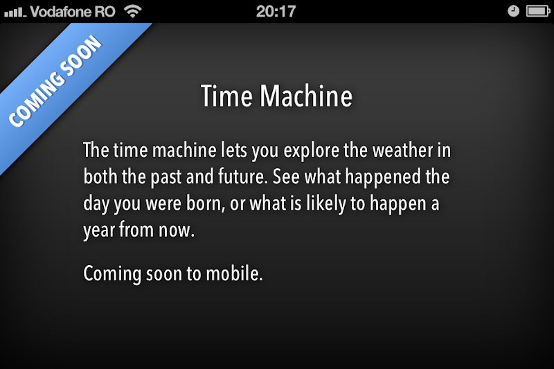 Forecast.io Time Machine coming soon