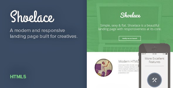 Shoelace - Modern, Responsive Landing Page - Creative Landing Pages