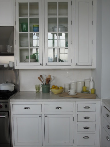 Even the countertops and cabinets had to be filled with pretty props.