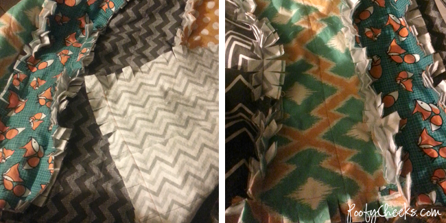 Easiest Fabric Strip Rag Quilt Tutorial