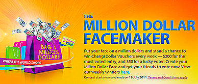 Singapore Changi Airport Million Dollar Facemaker Singapore Changi Airport Million Dollar Facemaker