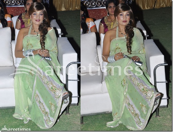 Ramya_Sri_Green_Net_Saree