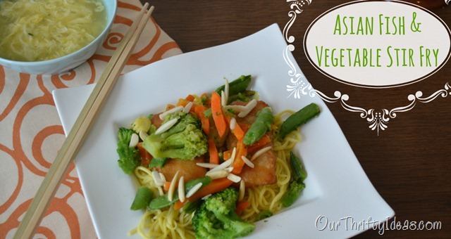 Our Thrifty Ideas | Asian Fish & Vegetable Stir Fry {with Van de Kamp’s fish and Birds Eye vegetables} | #FishnVeggies #Dinner