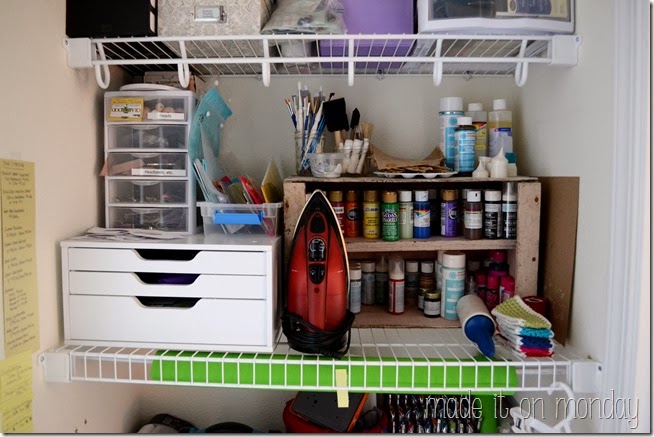 A Practical & Affordable Craft Closet @ Made it on Monday A Practical & Affordable Craft Closet @ Made it on Monday