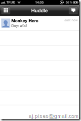 Google+ iphone app huddle