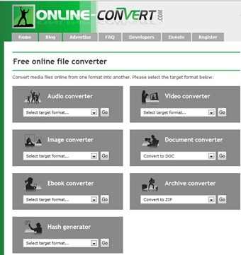 Online Convert per convertire gratis file di tutti i tipi. | IdpCeIn
