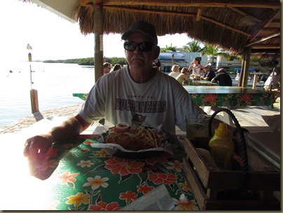 hogfish sandwich at geiger key