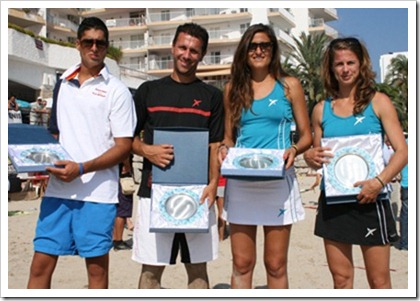 Los jugadores Drop Shot de tenis playa se proclamaron camepones del Espa&ntilde;a, el pasado 2 de octubre en Ibiza.