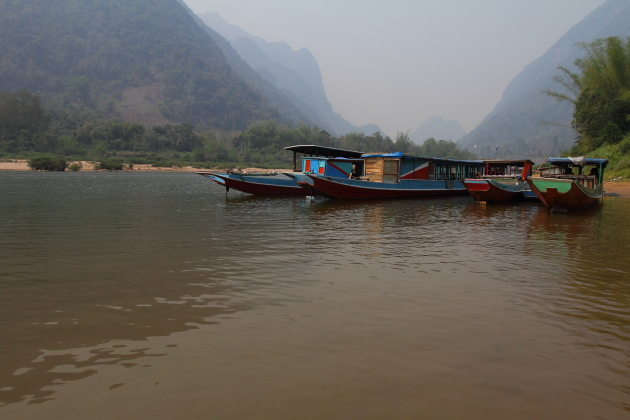 Scenic Boat Ride to Nong Khiaw from Muang Khua, Laos