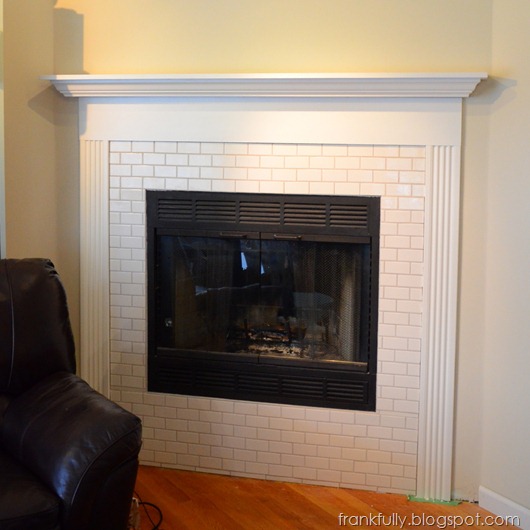 new fireplace mantel and surround